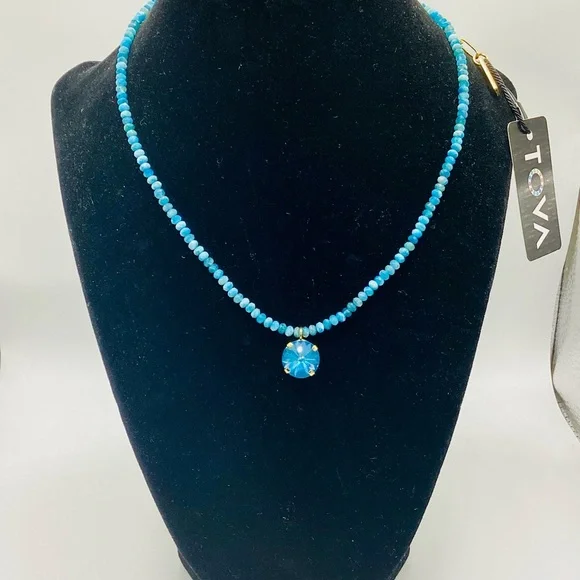 Tova Paige Necklace in Fairy Dust Teal Ignite - Picture 1 of 6